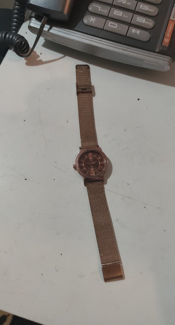 Kahverengi Parlak Kemerli Kadın Saati denemedim - Görsel 3