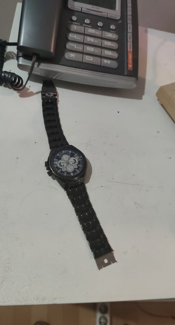 Siyah Minimalist Erkek Biker Saati denemedim - Görsel 4