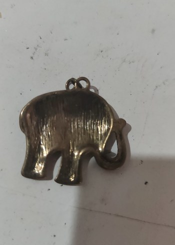 Bohem Tarzı Nakışlı Fil Figürlü Kolye Ucu - Görsel 5