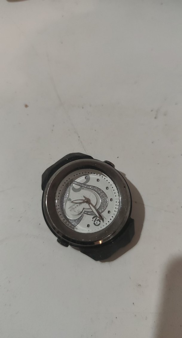 Kemerli Siyah Gotik Kadın Saati parca - Görsel 3