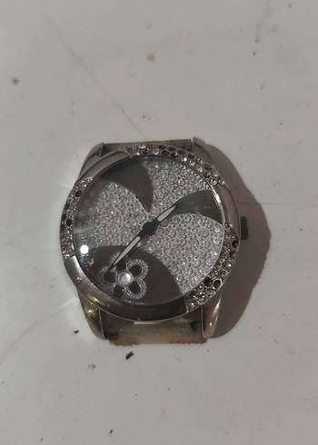 Pul İşlemeli Gri Kadın Saati parca - Görsel 4