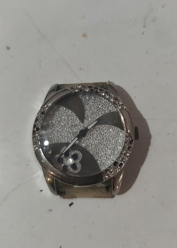 Pul İşlemeli Gri Kadın Saati parca - Görsel 5