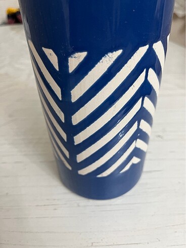 Beden lacivert Renk Bottle Vazo 10x10x27 Cm Lacivert English Home