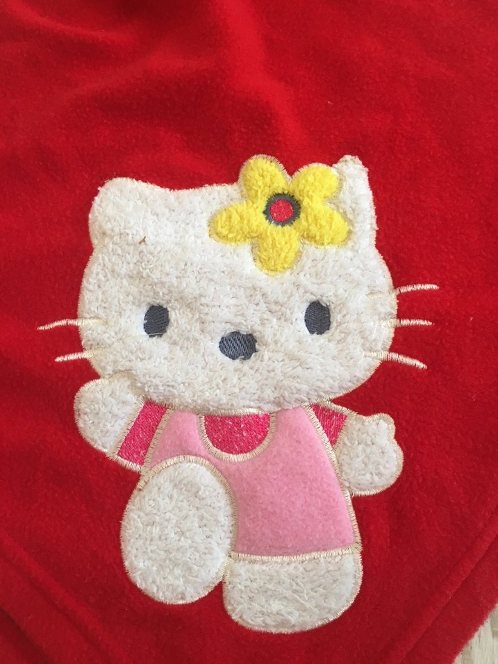 Kız Çocuk Kapüşonlu Nakışlı Panço - Görsel 3