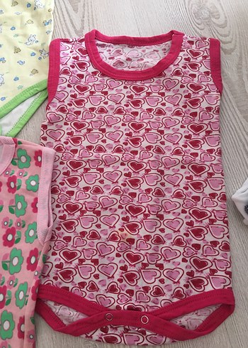 Renkli Kolsuz Bebek Body Seti - Görsel 3