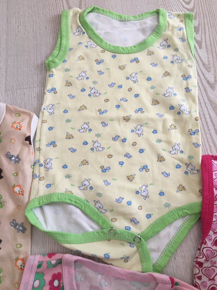 Renkli Kolsuz Bebek Body Seti - Görsel 2