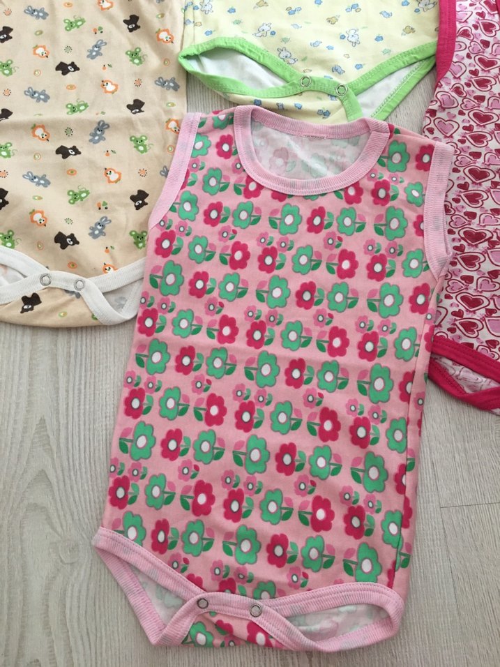 Renkli Kolsuz Bebek Body Seti - Görsel 5