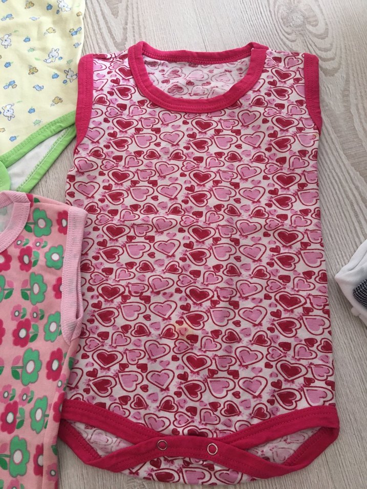 Renkli Kolsuz Bebek Body Seti - Görsel 3