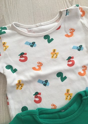 Çok Renkli Erkek Bebek Body - Görsel 4