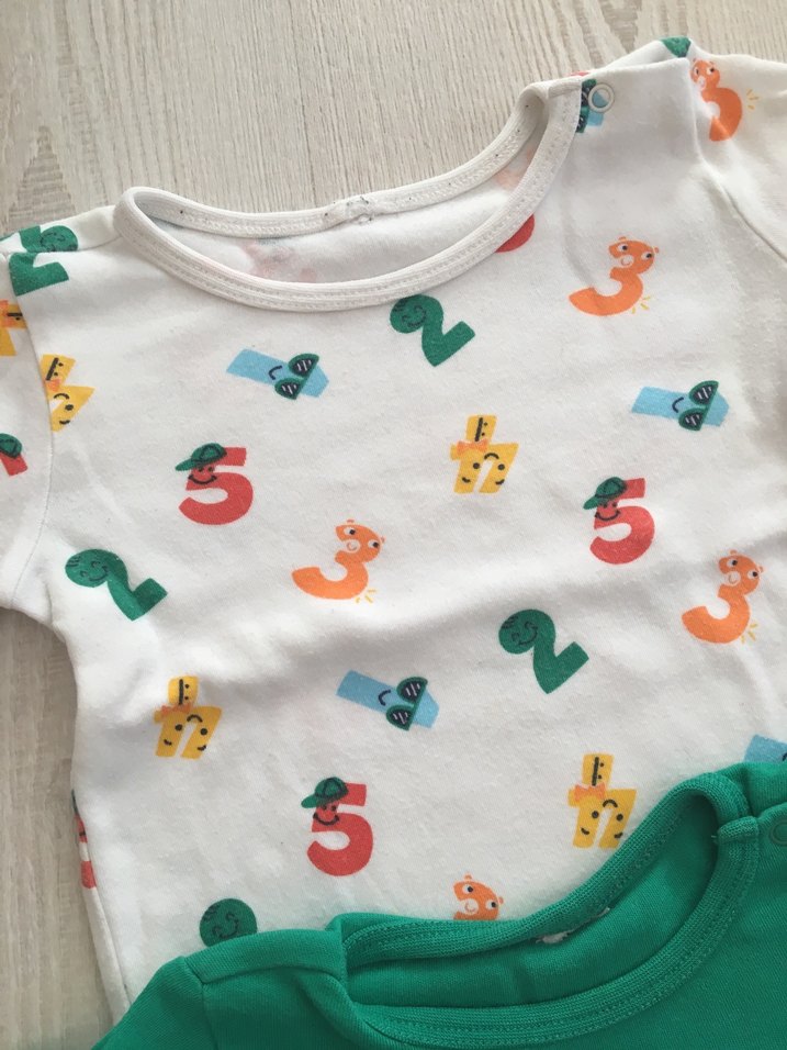 Çok Renkli Erkek Bebek Body - Görsel 4