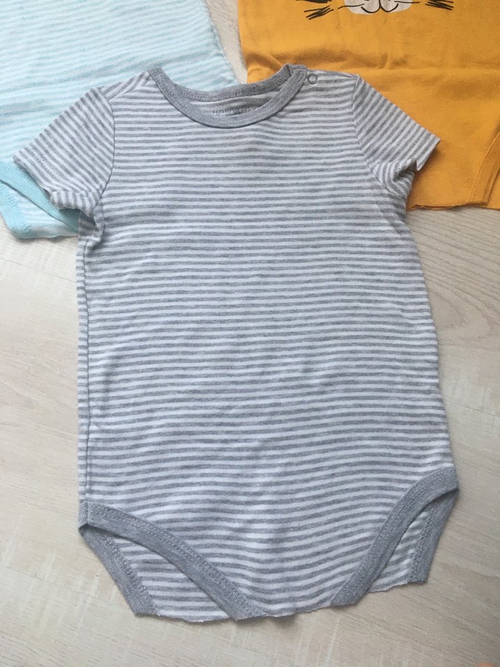 Kısa Kollu Bebek Body 3 adet - Görsel 4