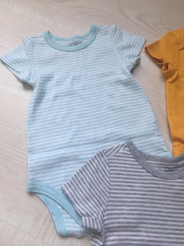 Kısa Kollu Bebek Body 3 adet - Görsel 2