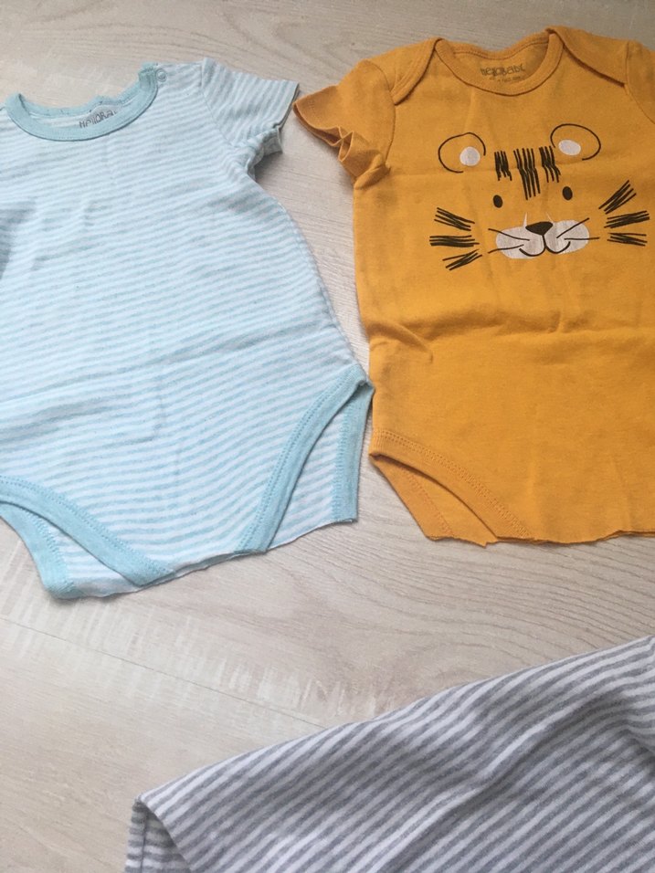 Kısa Kollu Bebek Body 3 adet - Görsel 5