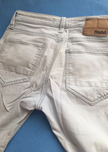 Erkek Bej Denim Pantolon Regular Fit - Görsel 5