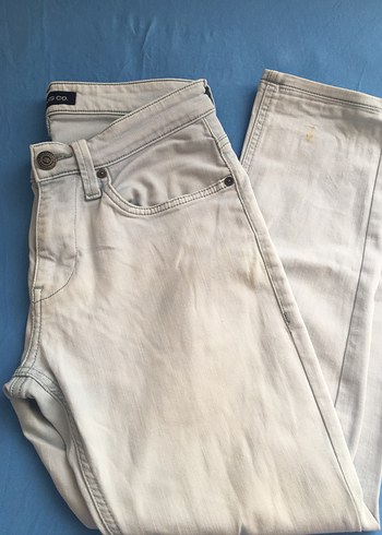 Erkek Bej Denim Pantolon Regular Fit - Görsel 6