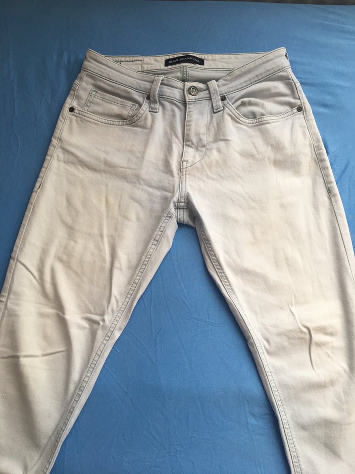 Erkek Bej Denim Pantolon Regular Fit - Görsel 2