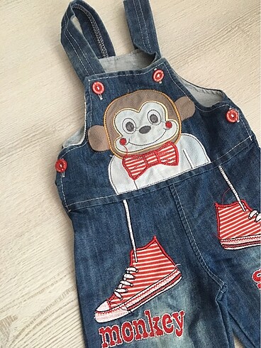 Diğer Bebek askılı kot pantolon