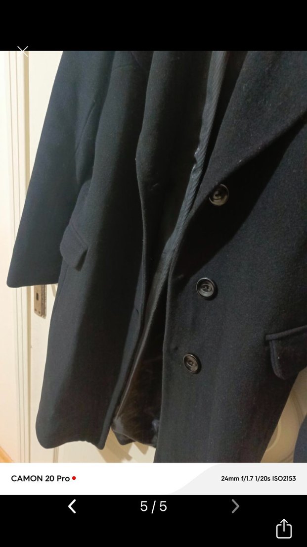 Siyah Uzun Kaban - Görsel 5