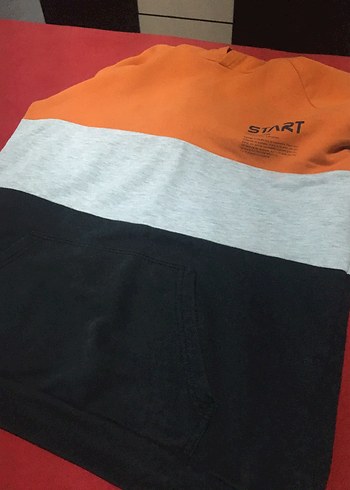 Erkek Çocuk Kapüşonlu Renk Bloklu Sweatshirt - Görsel 6