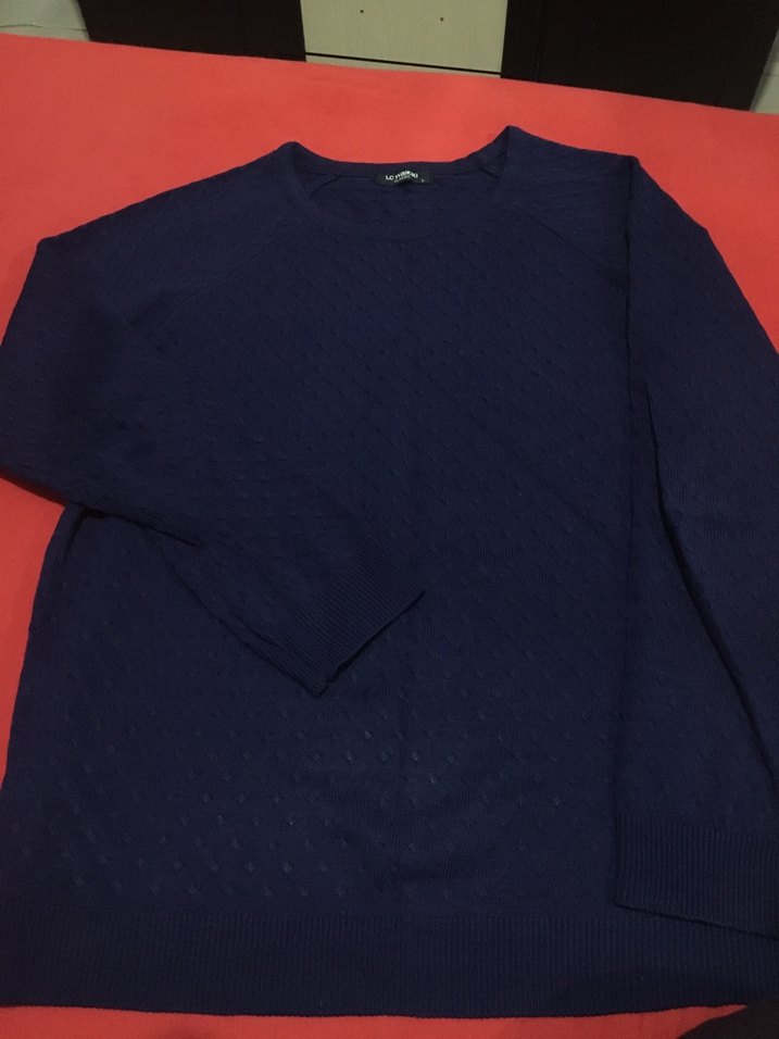 Lacivert kadın kazak LCW - Görsel 4