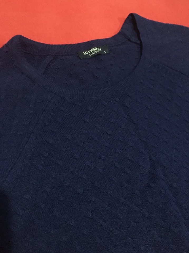 Lacivert kadın kazak LCW - Görsel 5