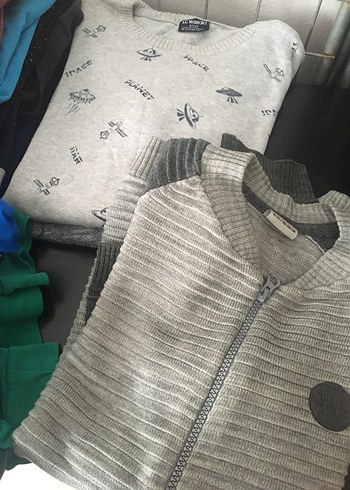 Erkek Çocuk Mavi Baskılı Uzun Kollu Tişört - Görsel 6