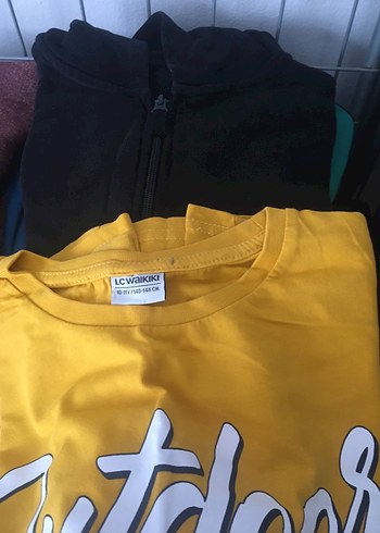 Erkek Çocuk Mavi Baskılı Uzun Kollu Tişört - Görsel 4