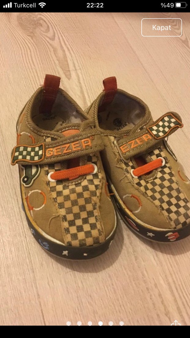 Erkek Çocuk Mavi ve Desenli Bantlı Terlik - Görsel 4