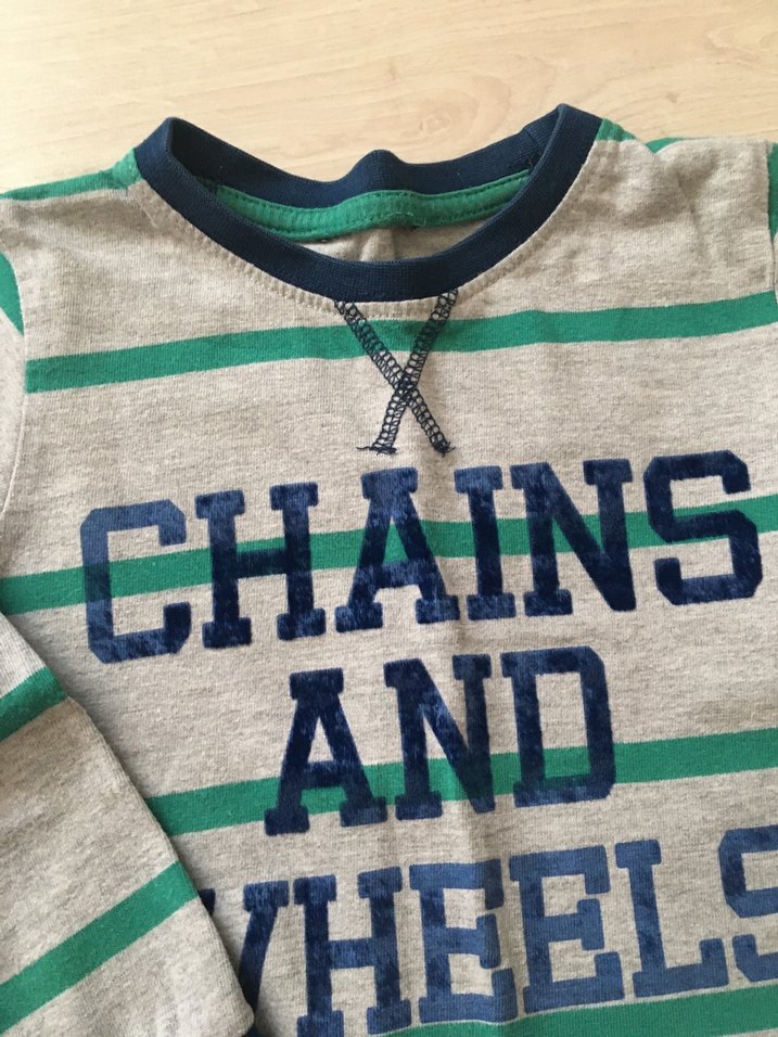 Erkek Çocuk Gri Baskılı Bisiklet Yaka Sweatshirt - Görsel 3