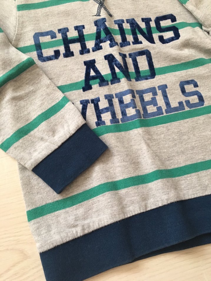 Erkek Çocuk Gri Baskılı Bisiklet Yaka Sweatshirt - Görsel 5