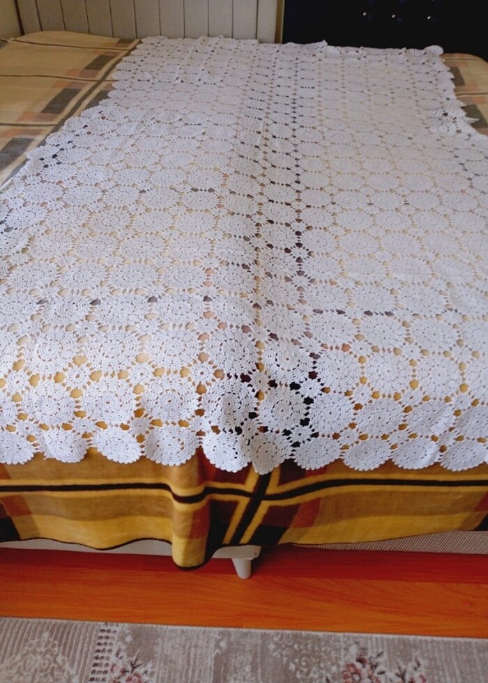 8 kişilik el örgüsü basa örtüsü - Görsel 4