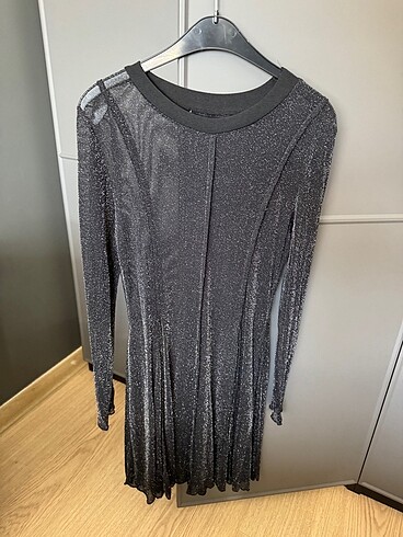 Zara simli gri kumaş astarı içinde