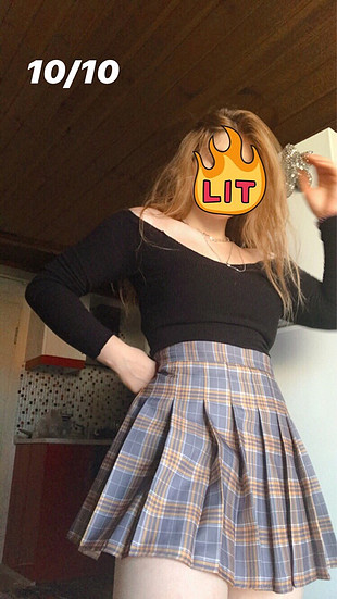 s Beden çeşitli Renk LOLİTA TARZI LİSE ETEĞİ