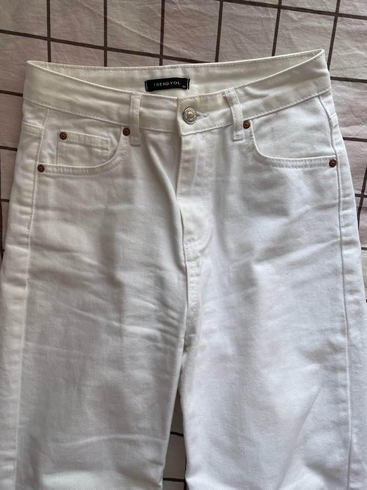Beyaz jean - Görsel 2