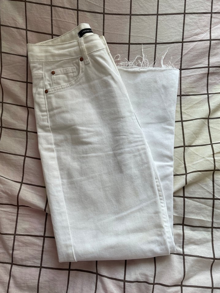 Beyaz jean - Görsel 4