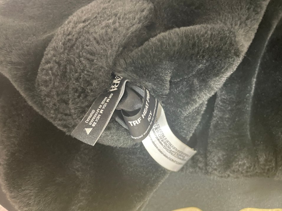 Siyah Kürklü Zara mont - Görsel 3