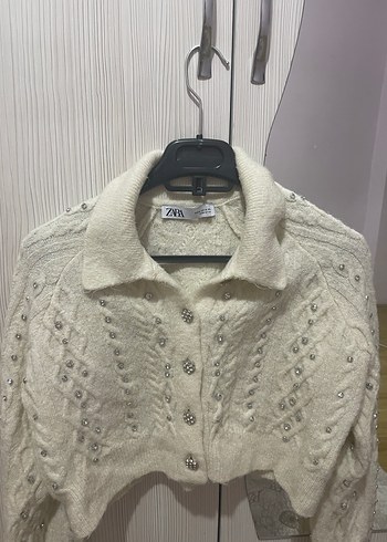 Zara taşlı hırka - Görsel 2