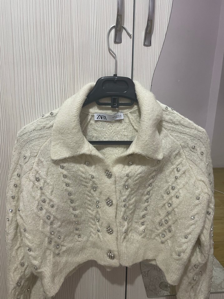 Zara taşlı hırka - Görsel 2