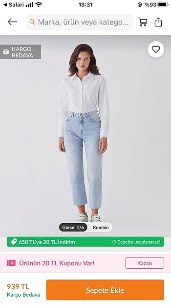 Straight fit jean