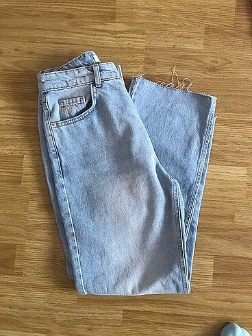 xs Beden mavi Renk Straight fit jean