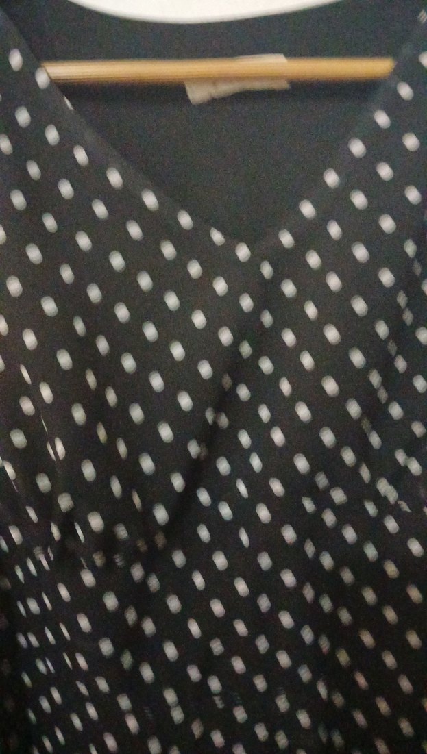 Puantiye Desenli Siyah Uzun Hamile Eteği - Görsel 3