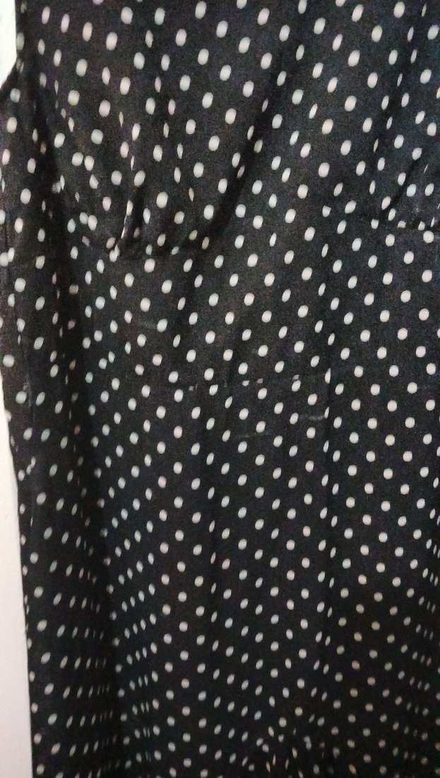 Puantiye Desenli Siyah Uzun Hamile Eteği - Görsel 4