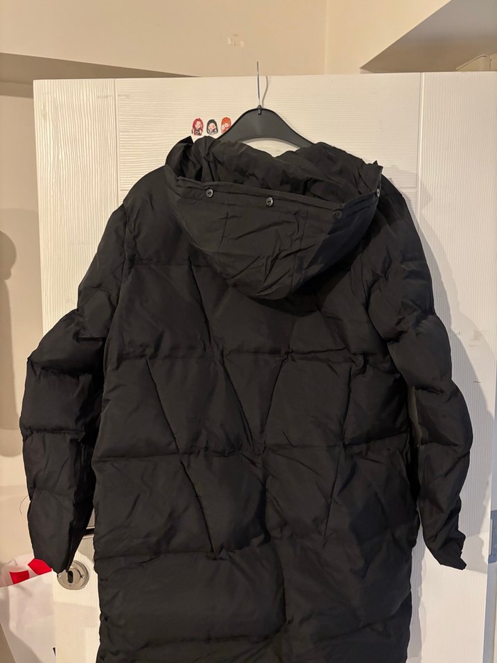 Siyah Midi Kadın Günlük Mont - Görsel 3