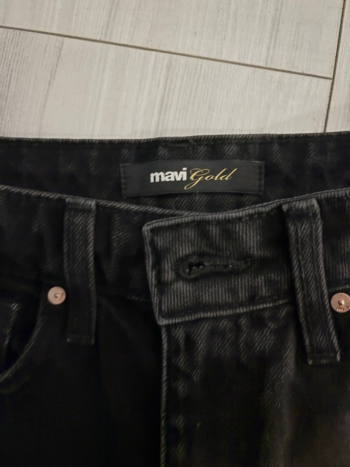 Kadın Siyah Midi Boy Regular Fit Jean - Görsel 2