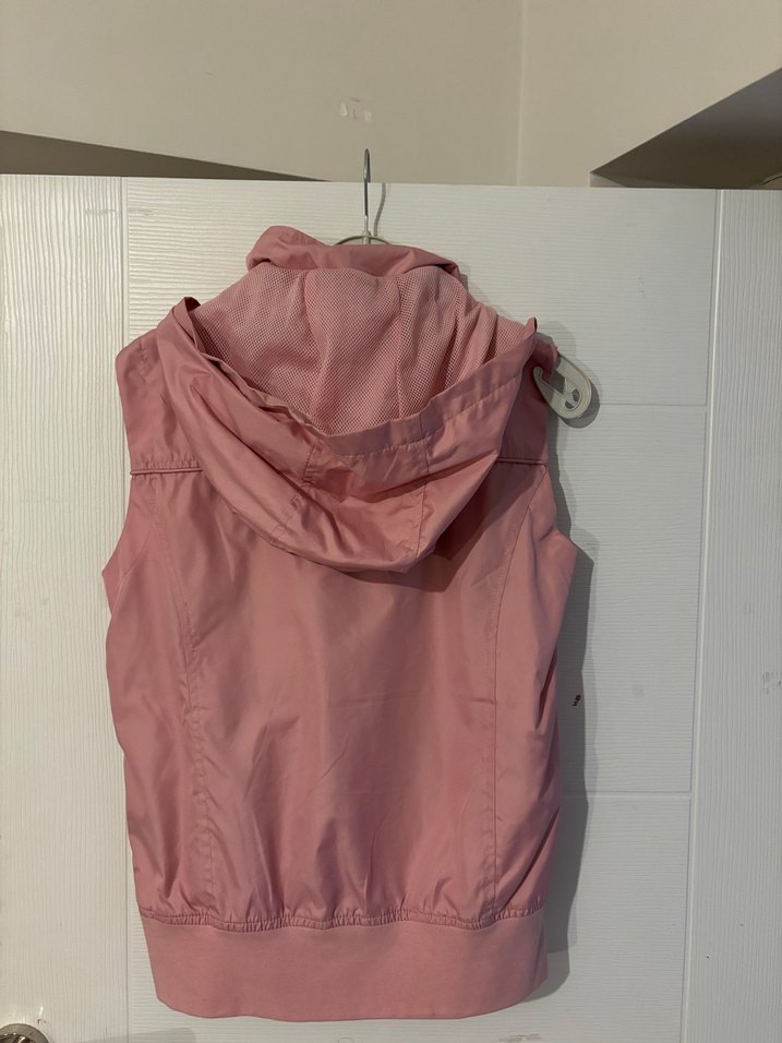 Pembe Yüksek Yakalı Fermuarlı Kadın Yelek - Görsel 2