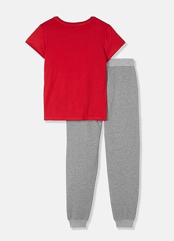 l Beden Lisanslı Kadın Tshirt Jogger Takım 