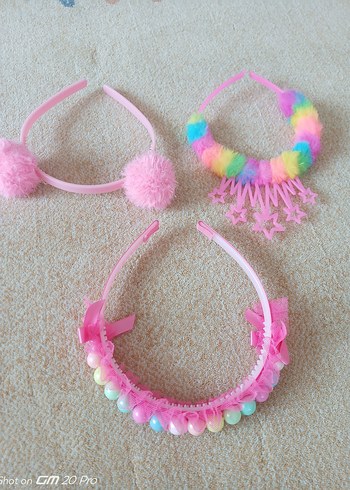 Renkli Boncuklu ve Ponponlu Çocuk Taçları - Görsel 5