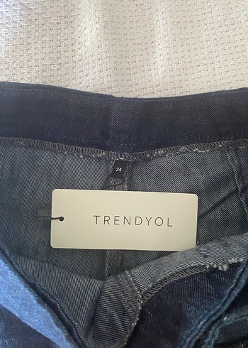 Lacivert Mini Kot Etek - Görsel 6