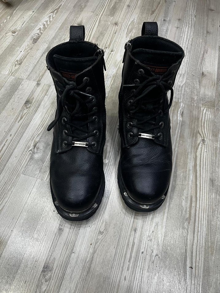 Harley Davidson siyah erkek bot. - Görsel 4