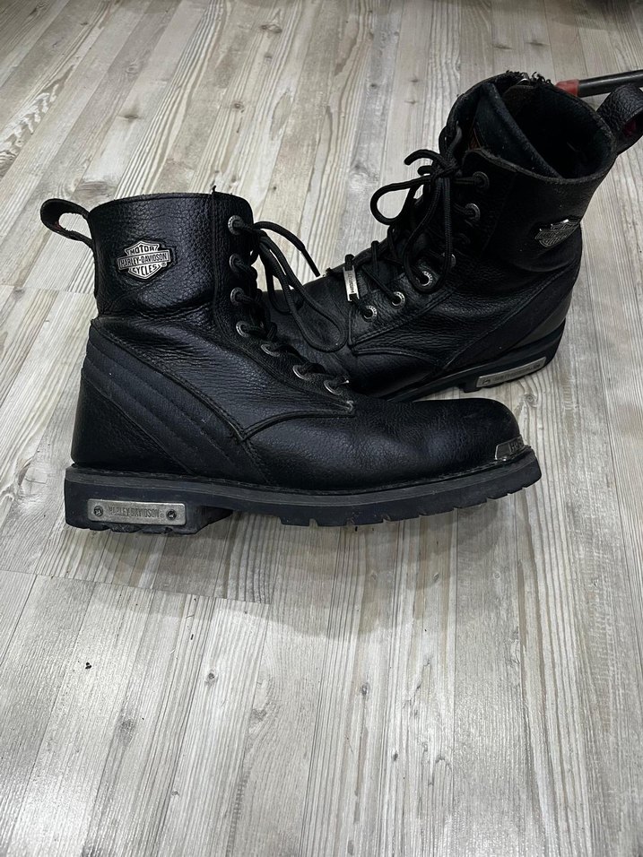 Harley Davidson siyah erkek bot. - Görsel 2